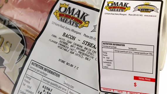 Scale Label OMAK bacon 580 x 330